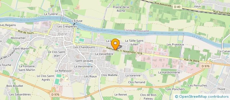 localisation de l'entreprise MADAME GWENOLA LE BLANC  BLERE