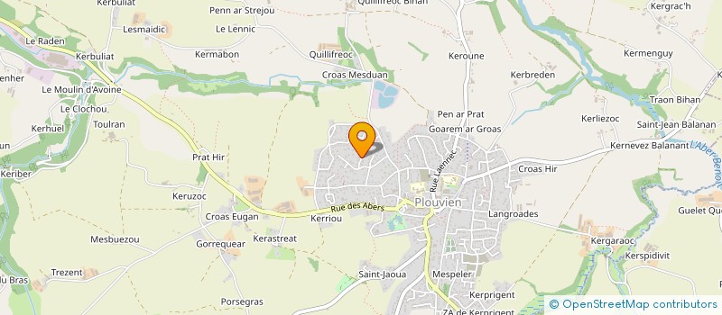 localisation de l'entreprise MADAME GWENOLA LE ROUX  PLOUVIEN
