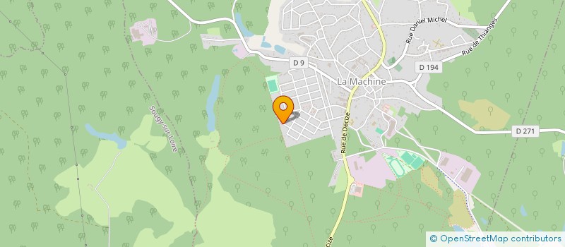 localisation de l'entreprise MADAME GWENOLA LUCAS  LA MACHINE