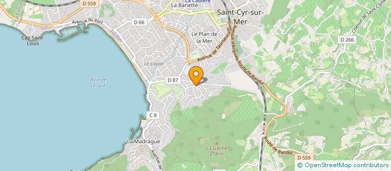 localisation de l'entreprise MADAME GWENOLA NORMAND à SAINT-CYR-SUR-MER
