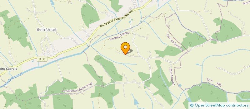 localisation de l'entreprise MADAME GWENOLA O'MAHONY  VERLHAC-TESCOU