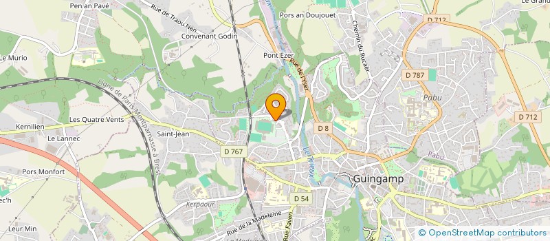 localisation de l'entreprise MADAME GWENOLEE MAHE à GUINGAMP