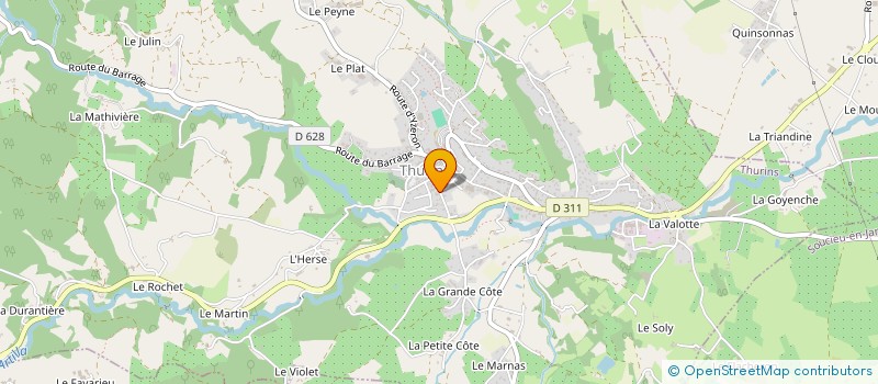 localisation de l'entreprise MADAME GWLADYS ALBERT à THURINS