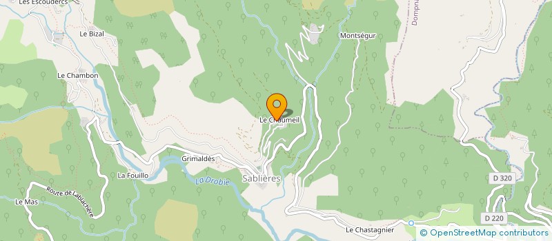 localisation de l'entreprise MADAME GWLADYS AUTANT  SABLIERES