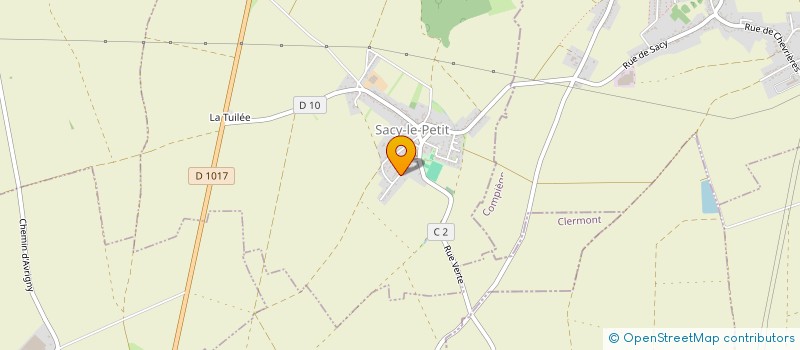 localisation de l'entreprise MADAME GWLADYS BAZAR  SACY-LE-PETIT