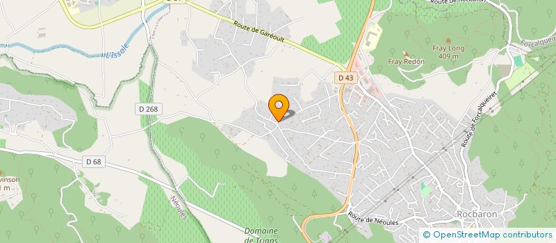 localisation de l'entreprise MADAME GWLADYS BIZE  ROCBARON