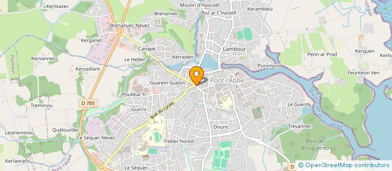 localisation de l'entreprise MADAME GWLADYS BOUGUET  PONT-L'ABBE