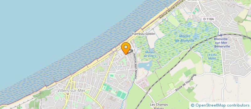 localisation de l'entreprise MADAME GWLADYS BOUTIN  VILLERS-SUR-MER