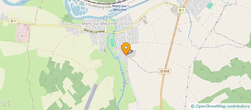 localisation de l'entreprise MADAME GWLADYS CADET  MONT-SUR-MEURTHE