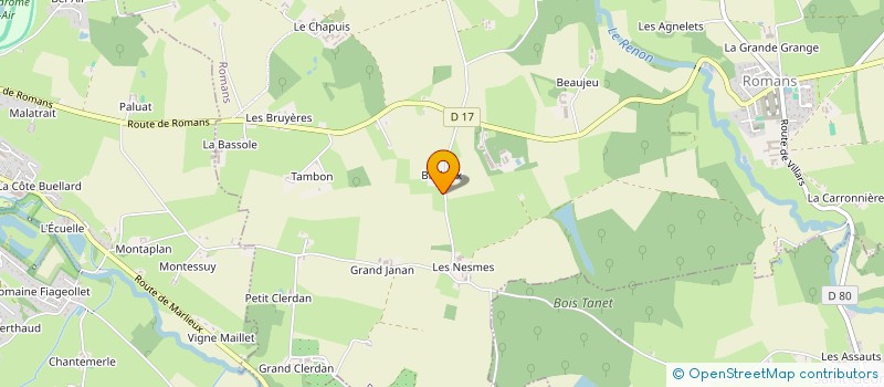 localisation de l'entreprise MADAME GWLADYS CHANTRE  ROMANS