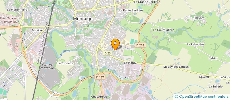 localisation de l'entreprise MADAME GWLADYS CLENET à MONTAIGU-VENDEE
