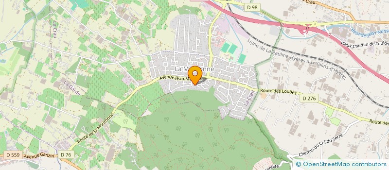 localisation de l'entreprise MADAME GWLADYS DURANTI  LA CRAU