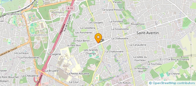 localisation de l'entreprise MADAME GWLADYS FERNANDES  SAINT-AVERTIN