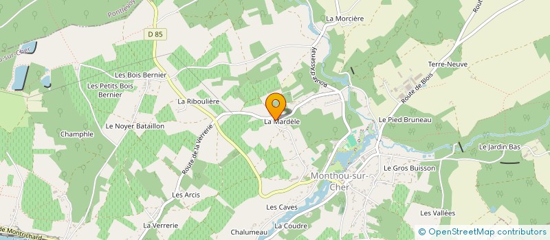 localisation de l'entreprise MADAME GWLADYS GONTARD  MONTHOU-SUR-CHER