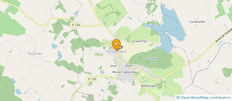 localisation de l'entreprise MADAME GWLADYS GROSSET  TOMBEBUF