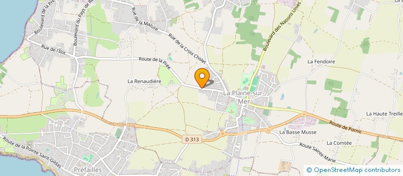 localisation de l'entreprise MADAME GWLADYS HAMON à LA PLAINE-SUR-MER