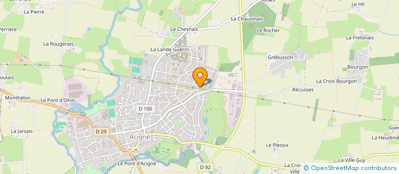 localisation de l'entreprise MADAME GWLADYS HASCOET  ACIGNE