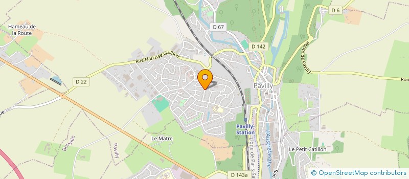 localisation de l'entreprise MADAME GWLADYS HENRY  PAVILLY