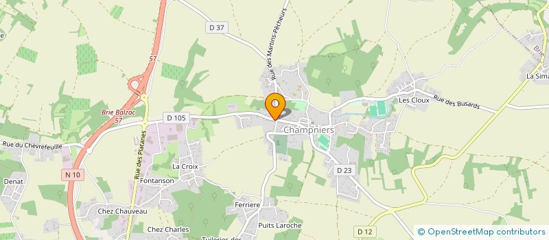 localisation de l'entreprise MADAME GWLADYS JACQMIN à CHAMPNIERS