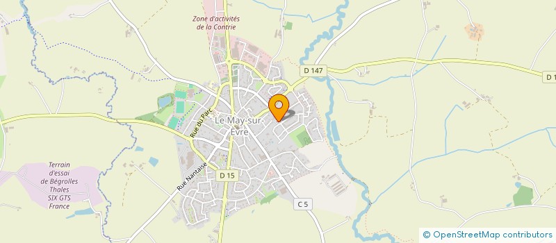 localisation de l'entreprise MADAME GWLADYS JARRY  LE MAY-SUR-EVRE