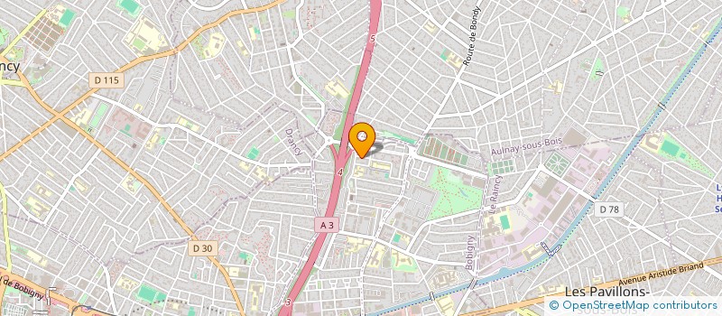 localisation de l'entreprise MADAME GWLADYS JEAN-CHARLES  BONDY