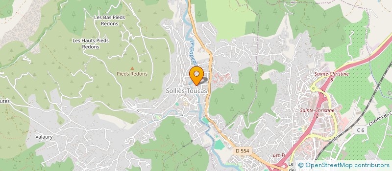 localisation de l'entreprise MADAME GWLADYS LE LUDUEC  SOLLIES-TOUCAS