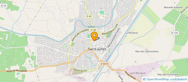 localisation de l'entreprise MADAME GWLADYS LECORNEY  SAINT-GILLES