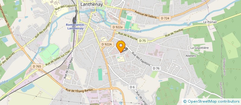 localisation de l'entreprise MADAME GWLADYS LEMERCIER  ROMORANTIN-LANTHENAY