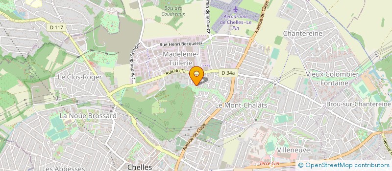 localisation de l'entreprise MADAME GWLADYS MATONGO MPATA  CHELLES