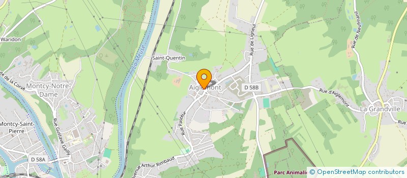 localisation de l'entreprise MADAME GWLADYS MELIN  AIGLEMONT