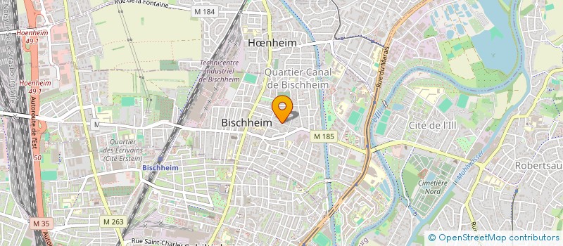 localisation de l'entreprise MADAME GWLADYS MORINIERE  BISCHHEIM