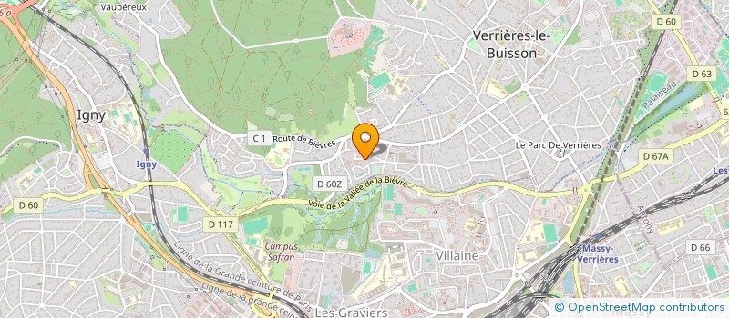 localisation de l'entreprise MADAME GWLADYS MUAMBA  VERRIERES-LE-BUISSON