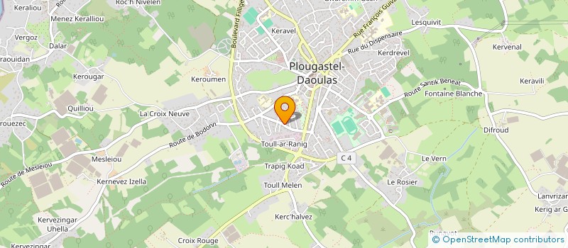 localisation de l'entreprise MADAME GWLADYS NIZOU à PLOUGASTEL-DAOULAS