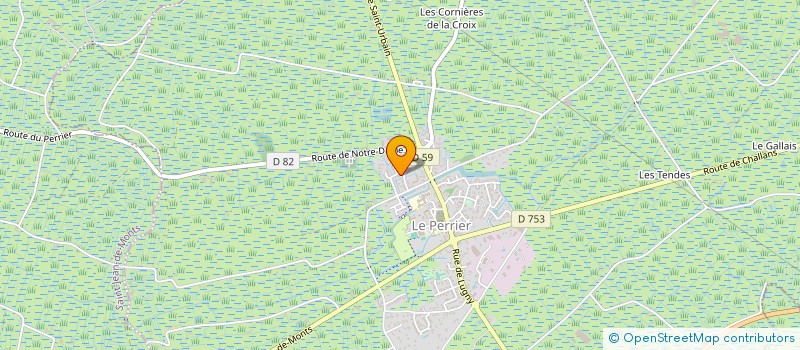 localisation de l'entreprise MADAME GWLADYS OUMERICH  LE PERRIER