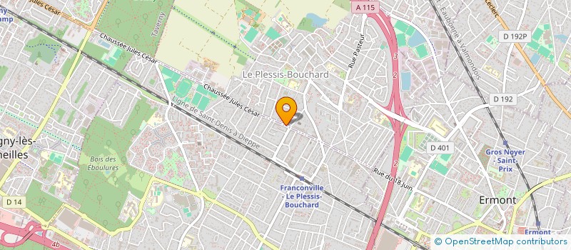 localisation de l'entreprise MADAME GWLADYS PAQUEMAR  LE PLESSIS-BOUCHARD