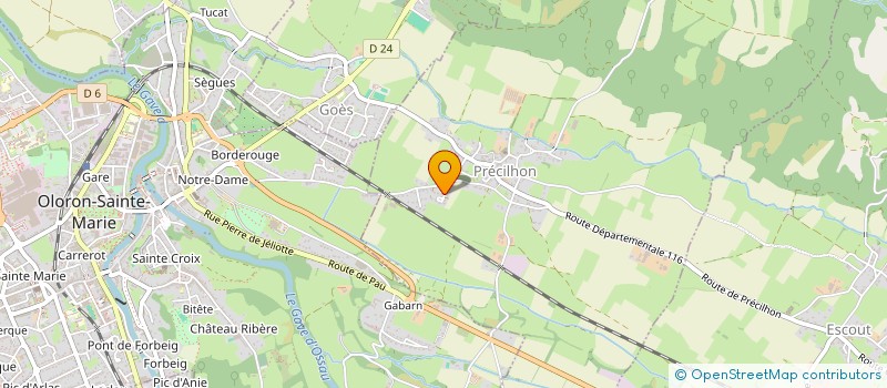 localisation de l'entreprise MADAME GWLADYS PICARD  PRECILHON