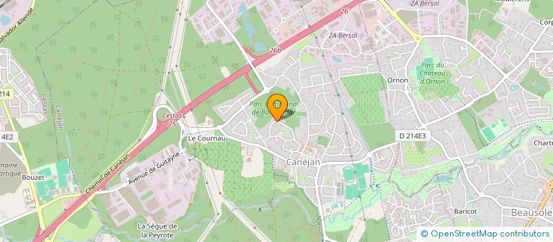 localisation de l'entreprise MADAME GWLADYS ROCHE  CANEJAN