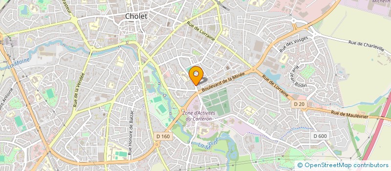 localisation de l'entreprise MADAME GWLADYS SOULARD à CHOLET