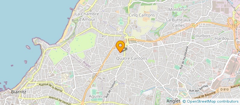 localisation de l'entreprise MADAME GWLADYS TOHIER  ANGLET