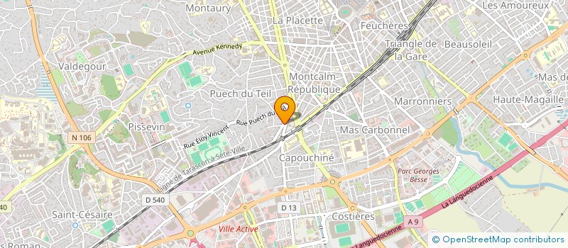 localisation de l'entreprise MADAME GWLADYS VAZQUEZ  NIMES