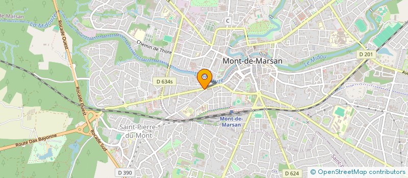 localisation de l'entreprise MADAME GWLADYS VISADE  MONT-DE-MARSAN