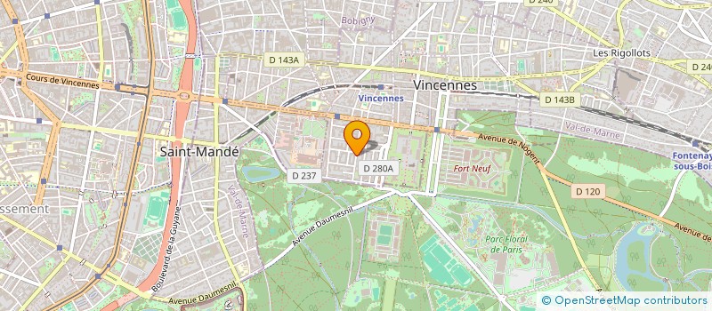 localisation de l'entreprise MADAME GWLADYS WARRE à VINCENNES