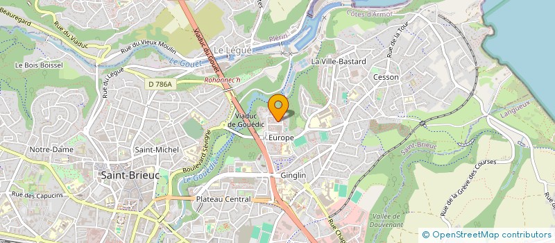 localisation de l'entreprise MADAME GWNOLEE MARQUIER à SAINT-BRIEUC