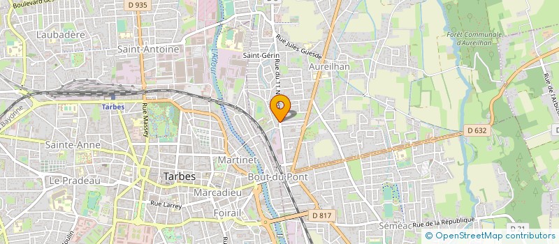 localisation de l'entreprise MADAME GYPSY BONIOU  AUREILHAN