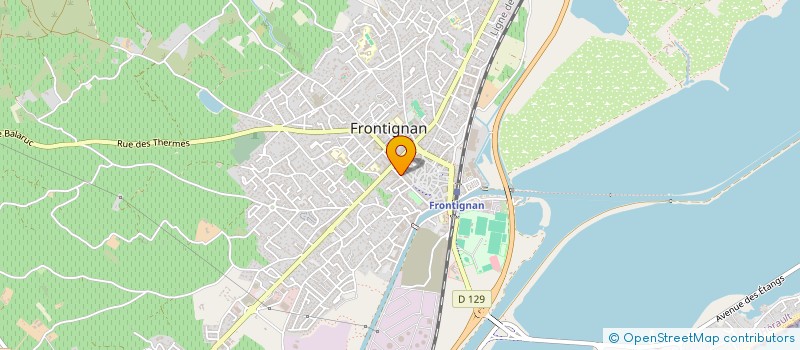 localisation de l'entreprise MADAME GYSLAINE CLUZEAU à FRONTIGNAN