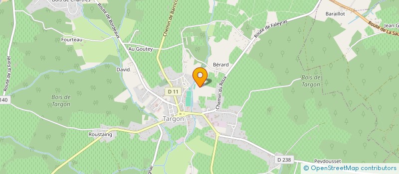 localisation de l'entreprise MADAME GYSLENE RAZAFITSALAMA  TARGON