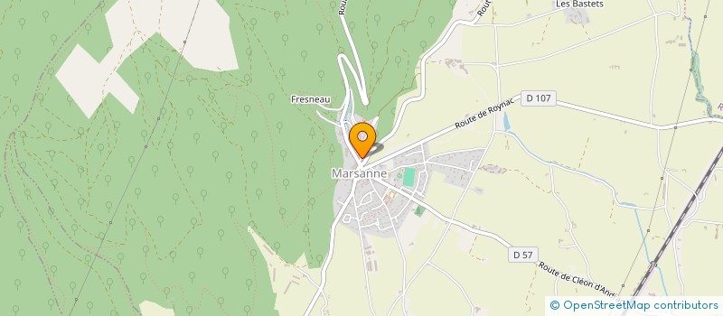 localisation de l'entreprise MADAME H DE CHAZOTTE DE CLAVIERE  MARSANNE