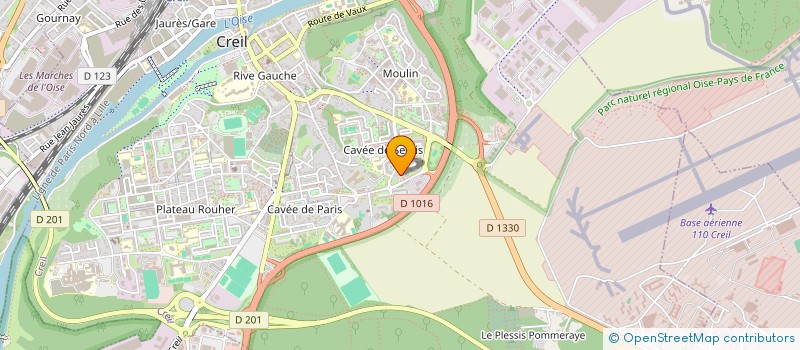 localisation de l'entreprise MADAME HABIBA ABIR  CREIL