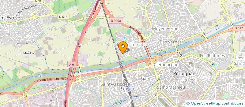 localisation de l'entreprise MADAME HABIBA BENTERROUCHE  PERPIGNAN