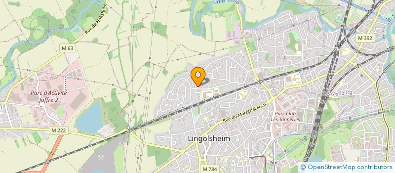 localisation de l'entreprise MADAME HABIBA JEBLI  LINGOLSHEIM